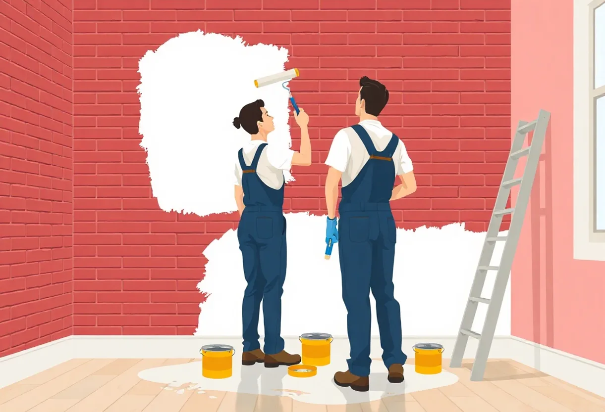 Peintre Saint-Fons 69190 en intervention sur un chantier